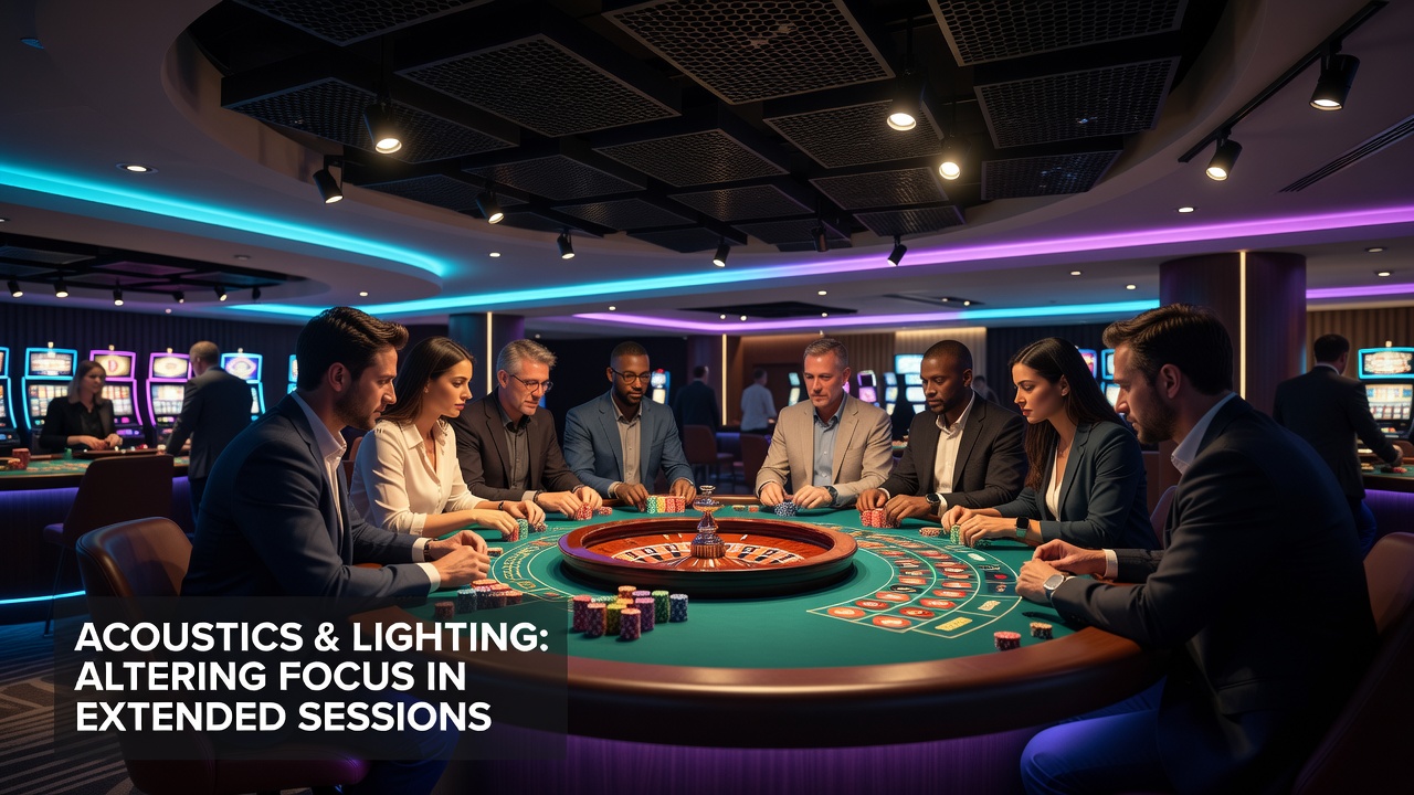 Roulette table close-up showing focused ambient lighting on the wheel and betting felt in a regulated resort